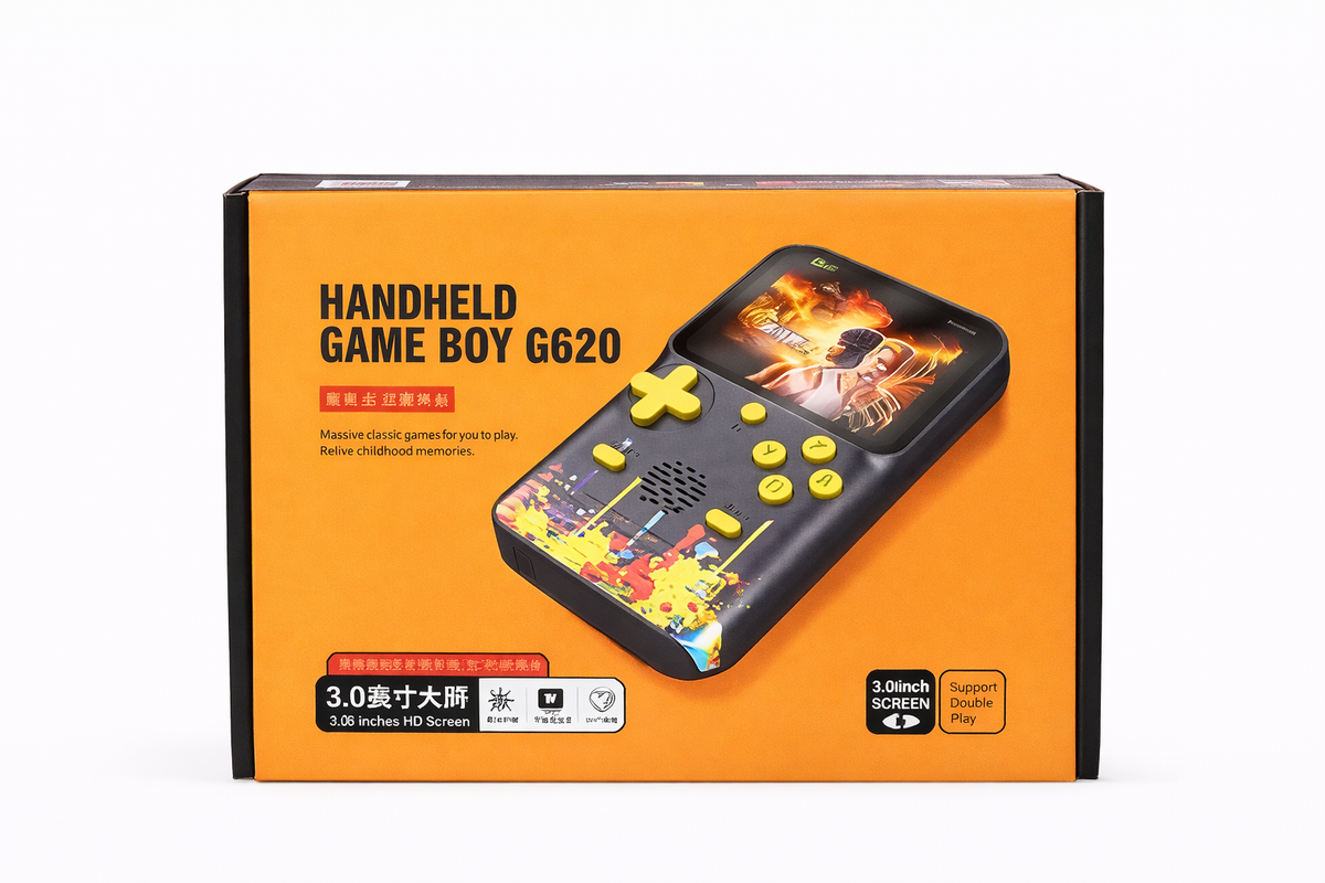 Handheld Game Boy G620 Retro Gaming Console – Built-in Classic Games