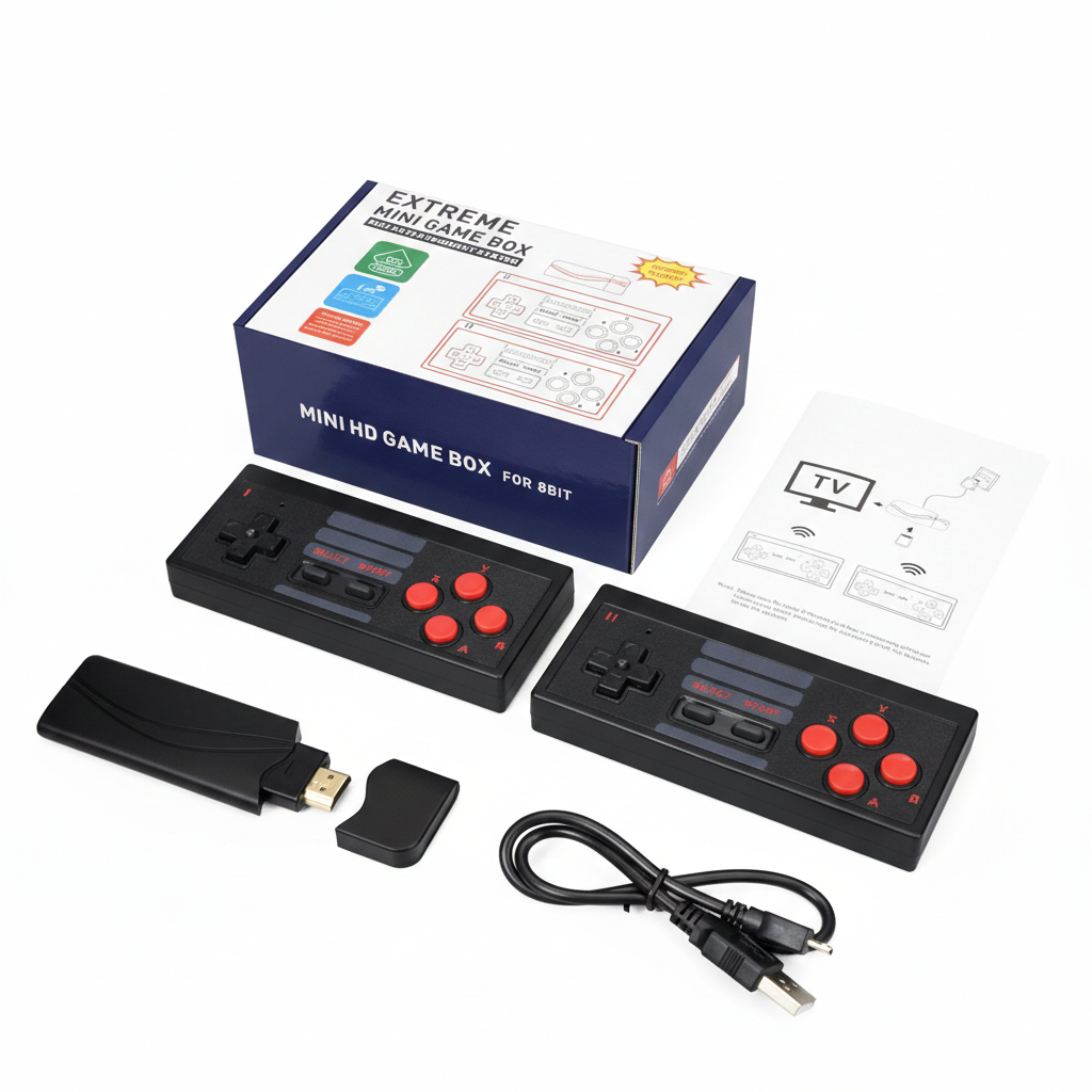 Extreme Mini Game Box - 8-Bit Retro Wireless Console