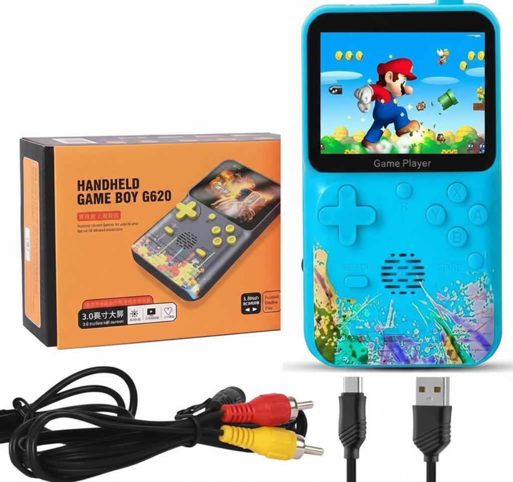 Handheld Game Boy G620 Retro Gaming Console – Built-in Classic Games
