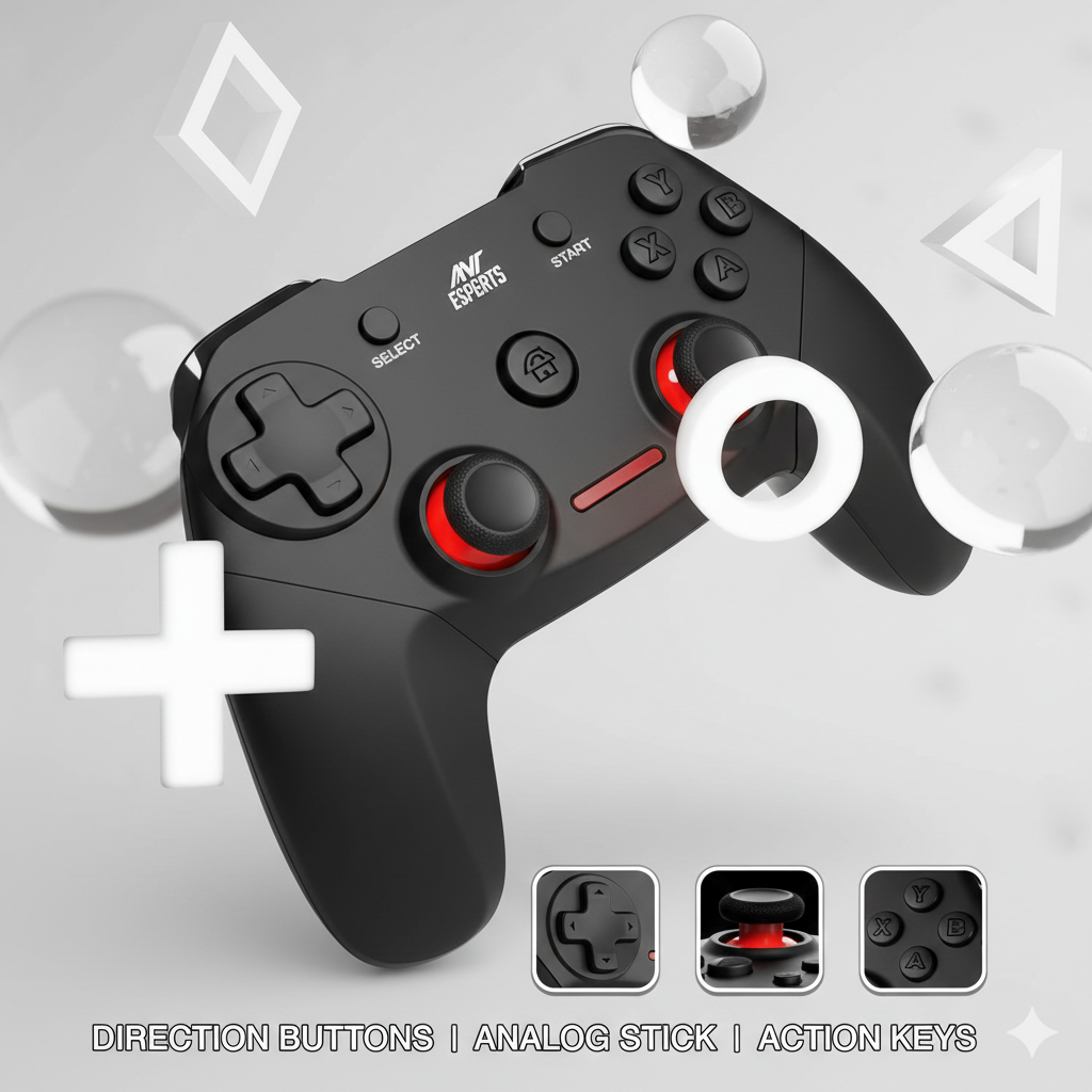 Ant Esports GP300 Pro V2 Wireless Gamepad - High-Performance Controller for PC & PS3