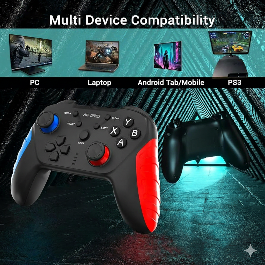 Ant Esports GP310 Wireless Controller - Multi-Platform Gaming for PC, Android & PS3